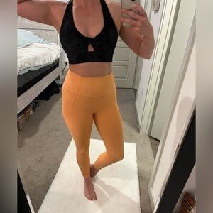 Orange High-Waisted Leggings